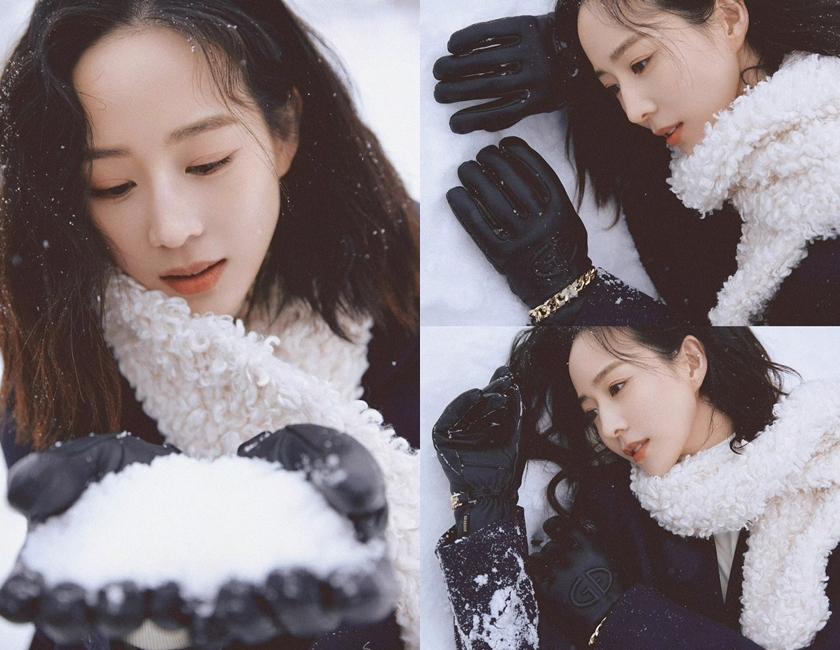 张钧甯2022年雪地写真